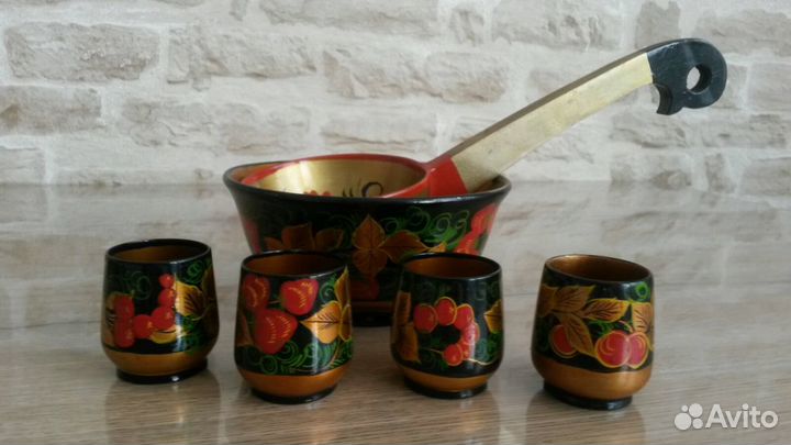 Набор посуды хохлома. Новое