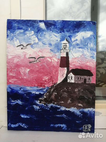 Картина маслом на холсте пейзаж