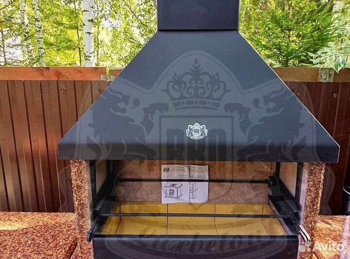 Мангальная зона без грязи и стройки на участке