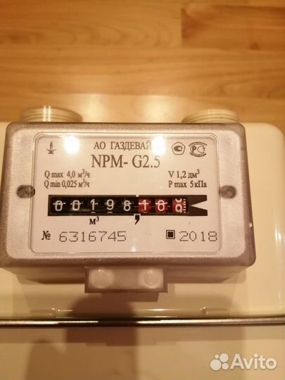 Газовый счетчик NPMd 2,5