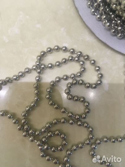Цепь шариковая металлическая