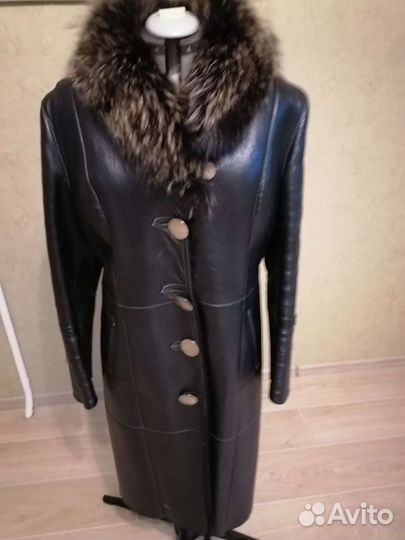 Дубленка натуральная женская 52 размер