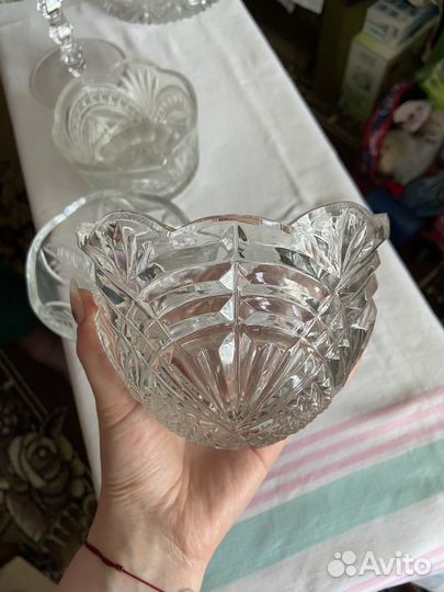 Хрустальная салатница СССР