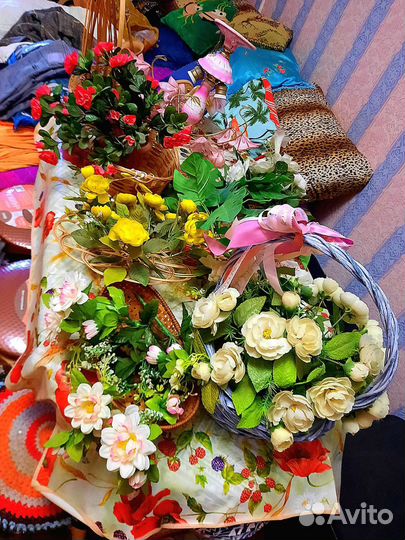 Сервизы чайные, цветы