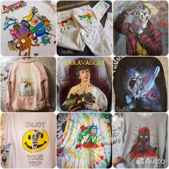 Роспись одежды акрилом