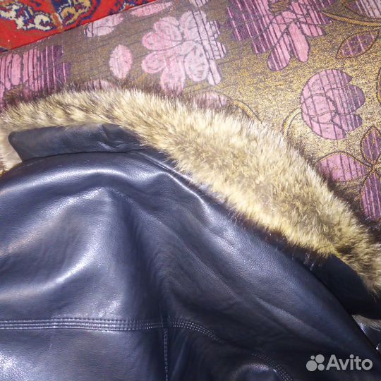 Куртка кожаная, зимняя, новая 54р