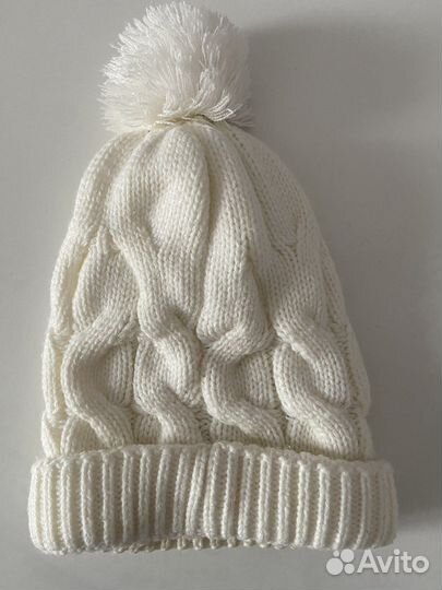 Шапка зимняя adidas белая