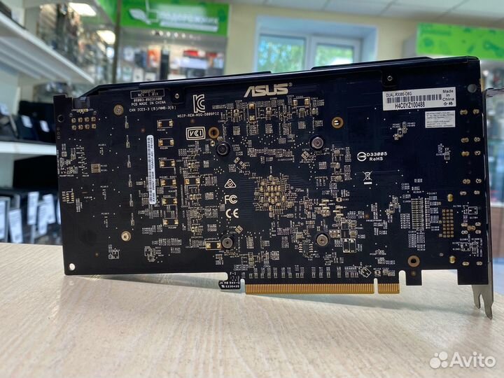 Видеокарта asus dual Radeon RX 580 OC 8G