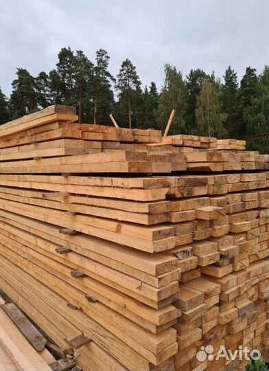 Доска обрезная 40х150 6м 1й сорт