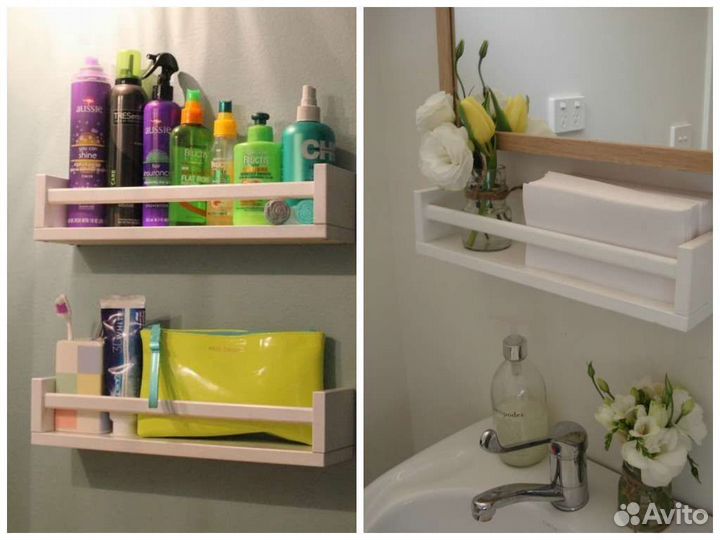 Полка настенная навесная для книг и специй