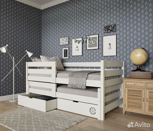 Детская кровать двухъярусная