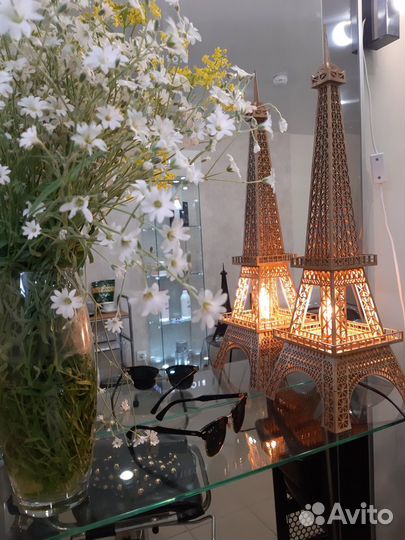 Светильник ночник Эйфелева башня 62см настольный