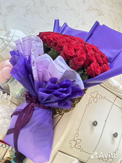 Букет из роз живые