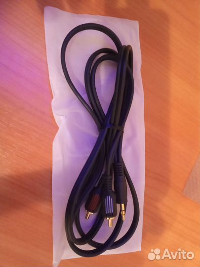 Кабель jack 3,5 2 RCA 1,5M