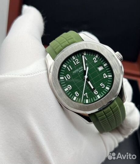 Patek Philippe steel green часы