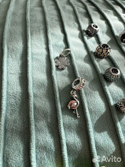 Браслет и шармы Pandora (18см), оригинал