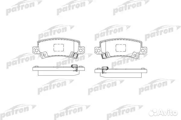 Колодки тормозные дисковые задн toyota: corolla 00
