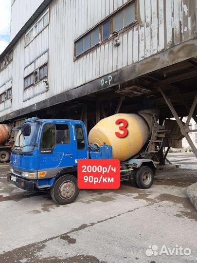 Доставка бетона маленьким миксером