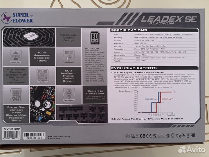 Блок питания Super Flower Leadex Se Platinum