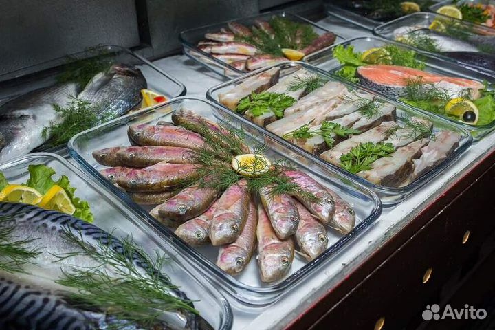 Рыбный магазин с широким ассортиментом на продажу