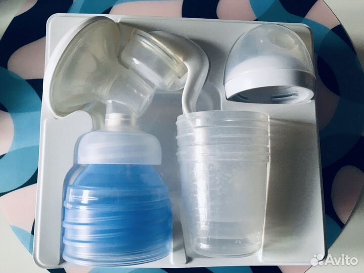 Молокоотсос ручной Авент с контейнерами