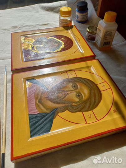 Рукописная венчальная пара