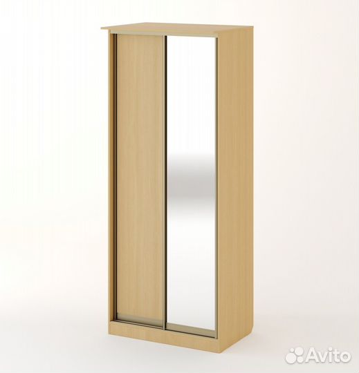 Шкаф-купе 2-х створчатый Боярд (Беленый дуб)