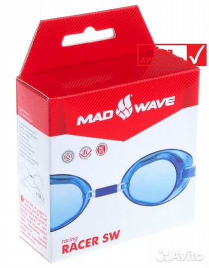 Очки для плавания стартовые Racer SW Mad Wave