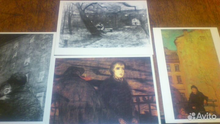 Набор открыток Город в произведениях художника
