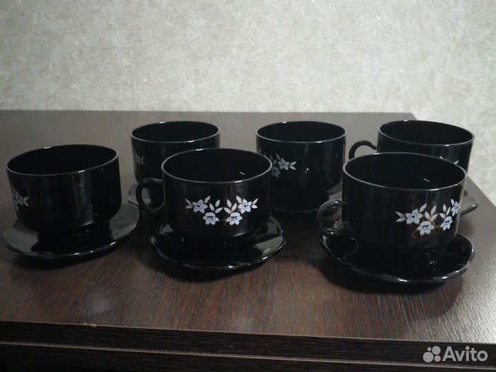 Чашка с блюдечком 6 шт