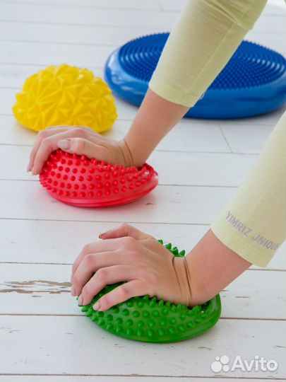 Балансировочная подушка массажные полусферы набор