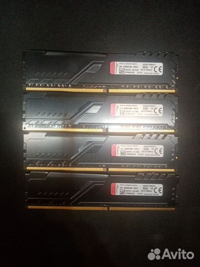 Оперативная память ddr4 Hyper Fury 3200 4x8гб