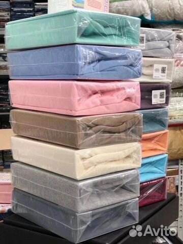 Простынь на резинке трикотаж/бамбук/тенсель