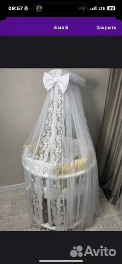 Балдахин для детской кроватки