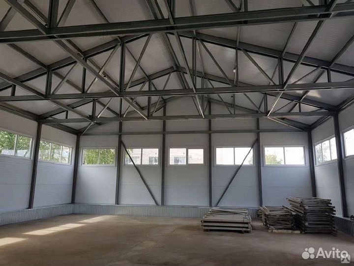 Быстровозводимые ангары из сэндвич панелей