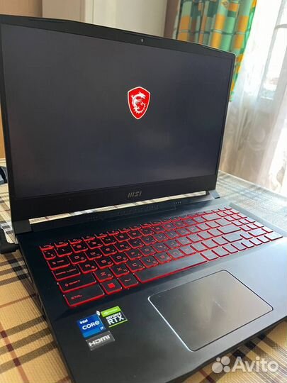 Игровой ноутбук msi katana GF66 12 UE