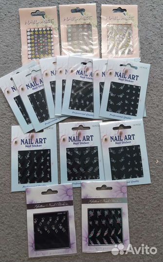 Наборы наклеек на ногти 15 штук