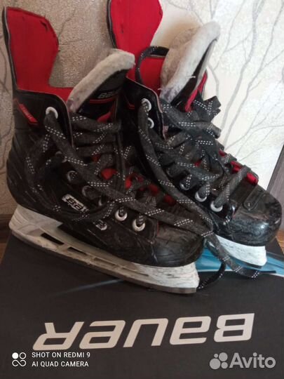 Хоккейные коньки bauer размер 33-34