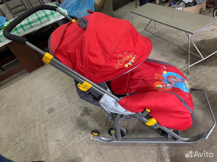 Детские санки коляска б/у