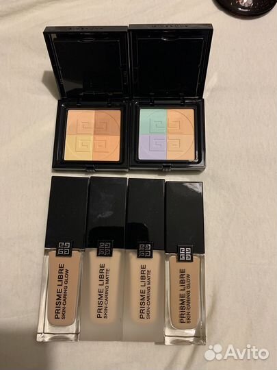 Компактная пудра, бронзер, набор косметический