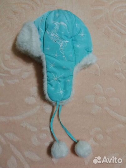 Шапка зимняя. Обхват головы 44см