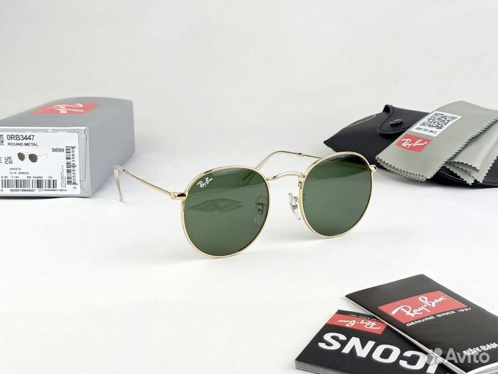 Солнцезащитные очки Ray-Ban Round Metal RB 3447 00