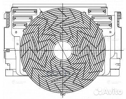 Вентилятор конд. с кожухом для а/м BMW X5 (E53)