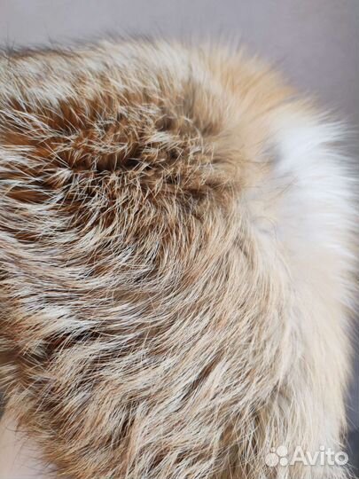 Шапка из лисы для девочки