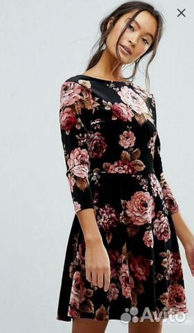 Платье бархатное