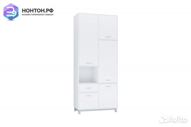 Шкаф двухсекционный Polini kids Mirum 2320 белый