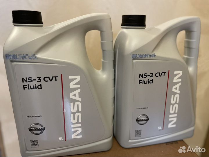 Масло трансмиссионное nissan ns2/ns3 CVT Fluid
