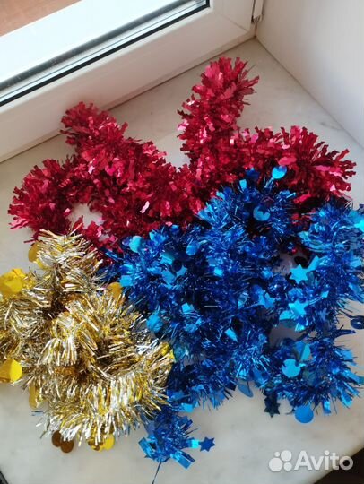 Ëлочные игрушки мишура