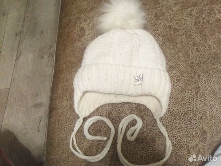 Шапка детская для девочки зимняя