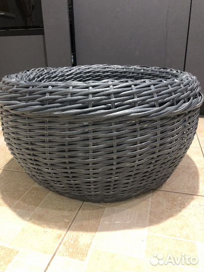 Корзина плетеная из ротанга 40 литров
